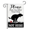 Avezano Please Pick Up After Your Dog Garden Flag Funny