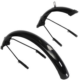 PUKY LS-PRO 18 Bicycle Mudguard Set, Black, Lightweight and Robust, Easy Assembly and Fall Protection, Universal for 18 Inch Wheels, Splash Guard and Safety