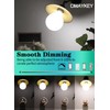 OMAYKEY 12W Dimmable Large LED Globe Opal Glass Bulb, 5000K