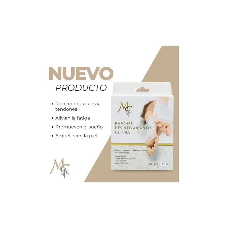 10 Parches Para Pies. Desintoxica. Relajantes. Mc Nails Life