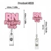MXJSFXF Funny Retractable Badge Holders,RN Badge Reel, Cute Nurse Badge