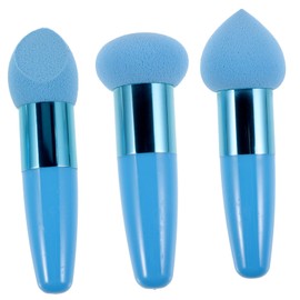 Housoutil 3pcs Beauty Makeup Pens Multipurpose Makeup Sponges for Application Comfortable Grip for Women Travel-friendly Configuration