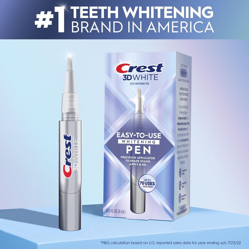 Crest 3DWhite Teeth Whitening Pen 0.13 Fl Oz Easy Stain