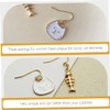 Beavorty 1 Pair Asymmetrical Cat Fish Bone Drop Earrings for