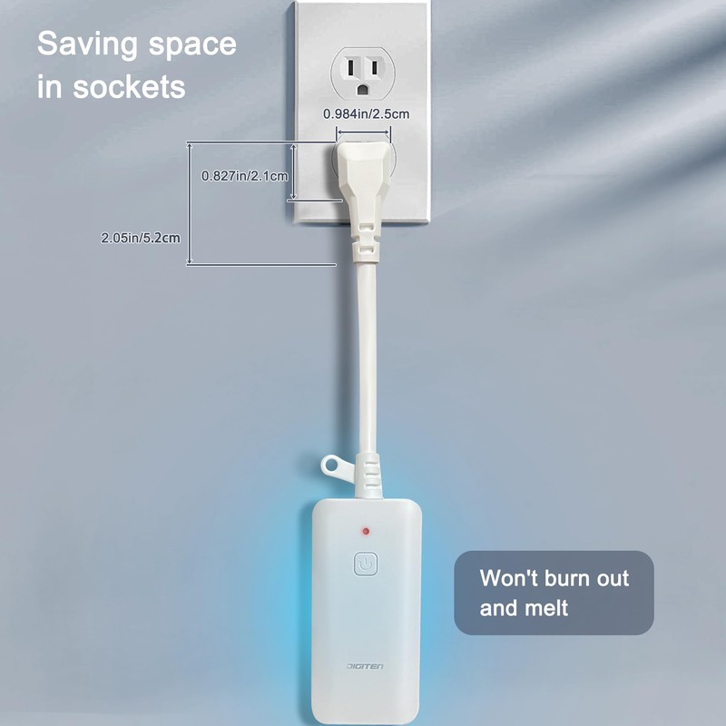 DIGITEN Wireless Thermostat Outlet Temperature Controlled Outlet with Power Cord