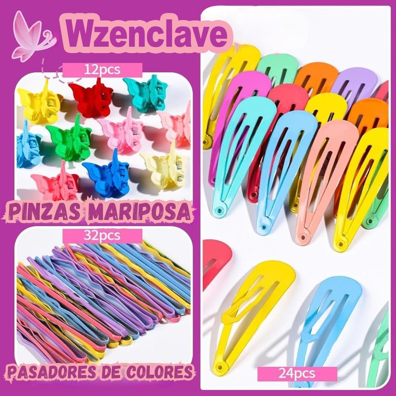 Wzenclave 1472 Pcs de Accesorios Para el Cabello Cabello Hair