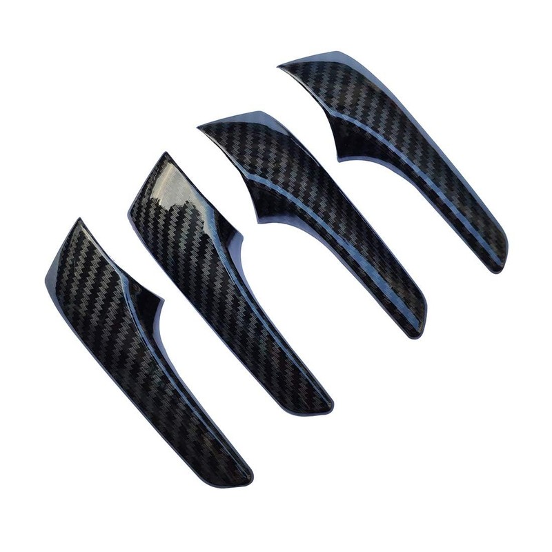 ruihe 4pc Carbon Fiber Color Inner Door Open Handle Cover