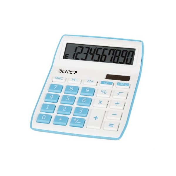 Genie 12260 Desktop Calculator - Blue