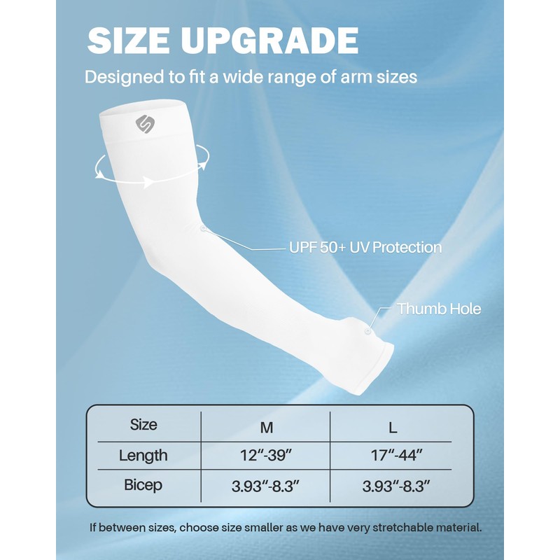 SHINYMOD Arm Sleeves for Men Women Warmers Tattoo Cover Up