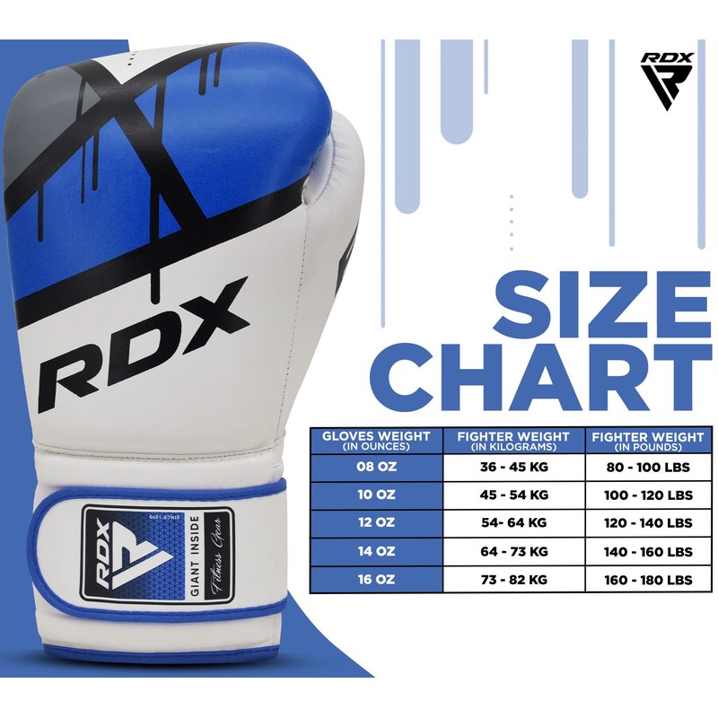 RDX Boxing Gloves Muay Thai Punching Bag Training Sparring Kickboxing
