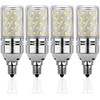 E12 LED Corn Bulbs 12W,6000K Daylight White,1200LM,100W Incandescent Bulbs Equivalent,Pack