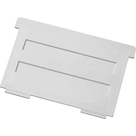 helit H7204182 Pivoting Support Horizontal Pouch for Index Card Box A6 Light Grey