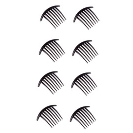 FOMIYES 7-Piece Black Plastic Hair Clip Comb Set for Women 7 Teeth Styling Combs for DIY Hair Accessories and Supplies