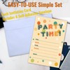 WENFLY Party Time Invitations for All Occasions, Banana Mania Polka