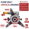 3400PSI Pressure Washer Pump Replacement 7/8'' Shaft Vertical Power Washer