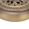 Antique Incense Burner Brass Holder with Lid Fireproof Cotton Interior