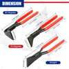 NYXOVA 3-Piece Sheet Metal Bending Pliers Set, Hand Seamers for
