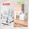 IWTTWY Acrylic Cotton Pad Dispenser, Cosmetic Organiser, Cotton Pads Storage
