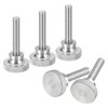 sourcing map M6x30mm Knurled Thumb Screws, 5pcs 304 Stainless Steel