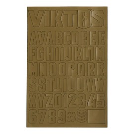 VIKTOS Moralphabet Versatile Creative Durable Hook & Loop Letters - Compatible with Any Item Equipped with a Loop Patch Panel, Coyote