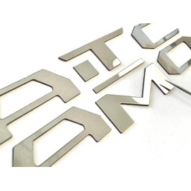 Chrome Tailgate ABS Plastic Letters Compatible with Taco 2016-2023 Rear Inserts Not Decals