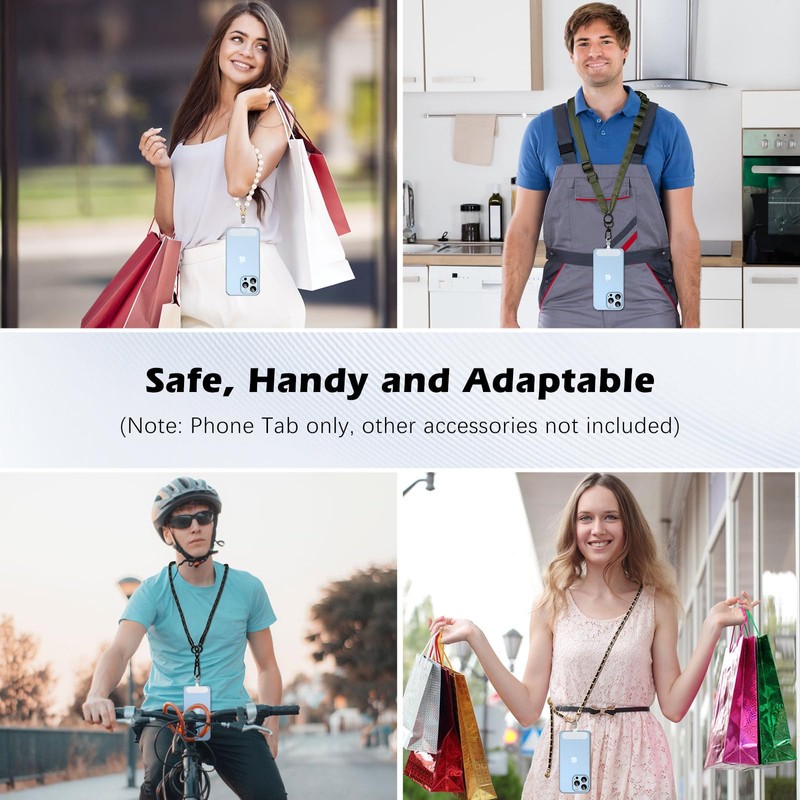 MoKo 2 Pack Phone Tether Tab, Rotatable 360° Phone Lanyard