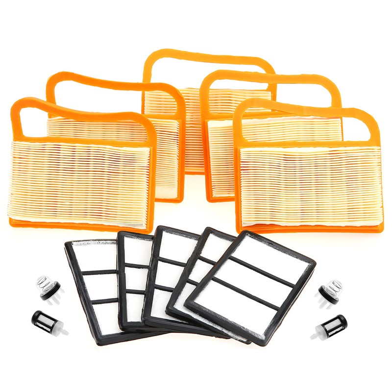5Pcs Air Filter & Fuel Filter Primer Bulb for Stihl