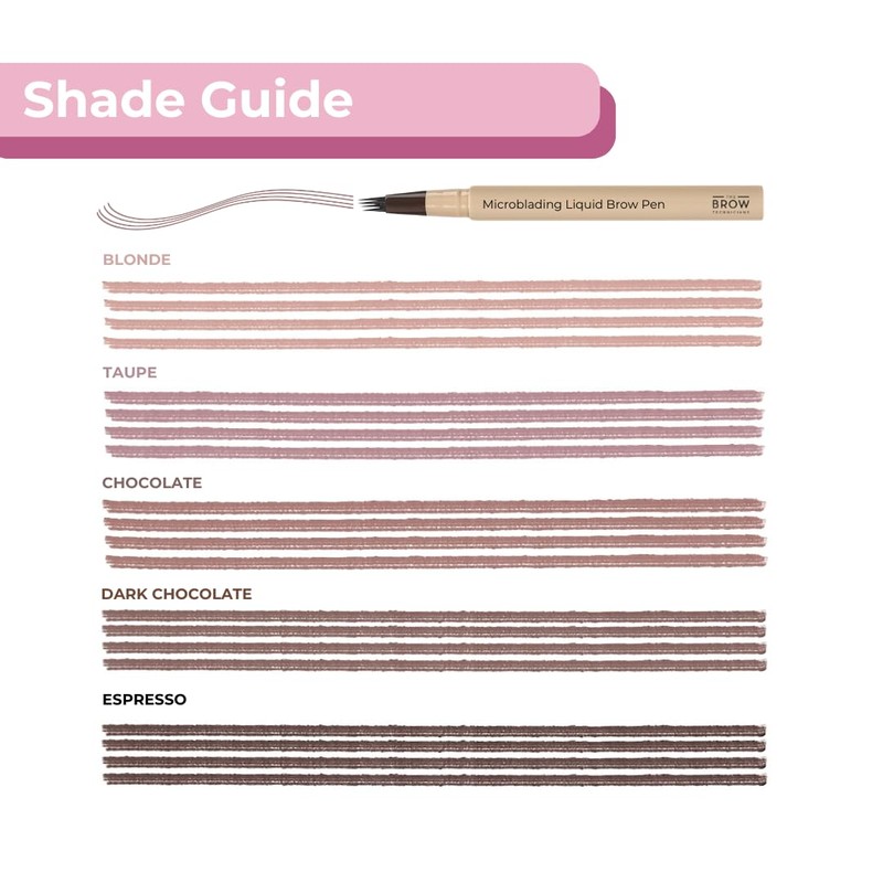 The Brow Technicians Microblading 4-Tip Hair-Stroke Brow Pen – Waterproof,