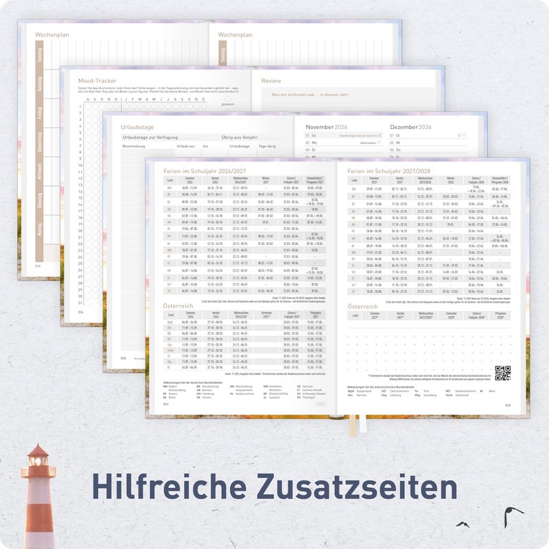Häfft® Chäff-Timer Mini Kalender 2027 A6+ "Leuchtturm"