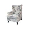 NILUOH Wing Chair Slipcovers 2 Pieces Stretch Spandex Wingback Chair
