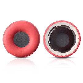 HUYUN - Almohadillas de repuesto para auriculares Sony WH-H800 (piel), color rojo