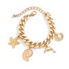 Gold Charm Bracelet Starfish Bracelet Beach Jewelry Starfish Jewelry Shell