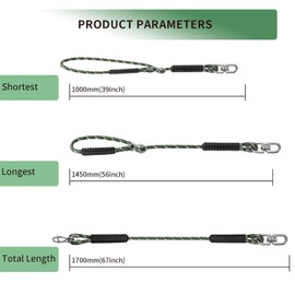 Dakzhou 5.6Ft(67") Heavy Duty Tree Swing Rope Hammock,Tree Swings Hanging Strap,Adjustable Extendable,for Outdoor Swings Hammock Playground Set Accessories,Camouflage