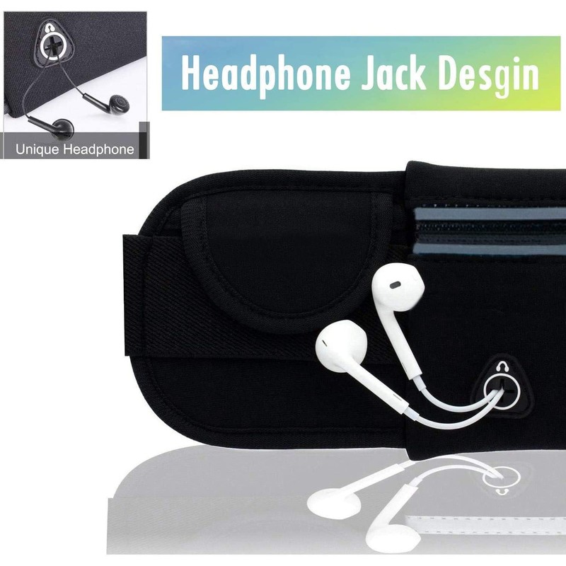 Hydration Running Belt/Water Bottle Waist Pack - Waterproof & Reflective