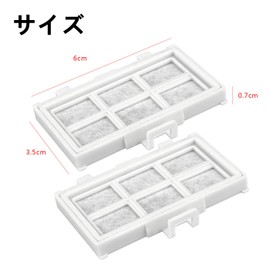Hitachi Refrigerator Ice Maker Filter 2 Pcs RJK-30 Water Filter RJK-30-100 Antibacterial Bromide R-HW54R R-V38RV R-V32NV R-S40R R-HX54R R-KWC57R R-HW49S R-HW60R Replacement