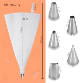 Wenco 555562 Piping Bag, Stainless Steel