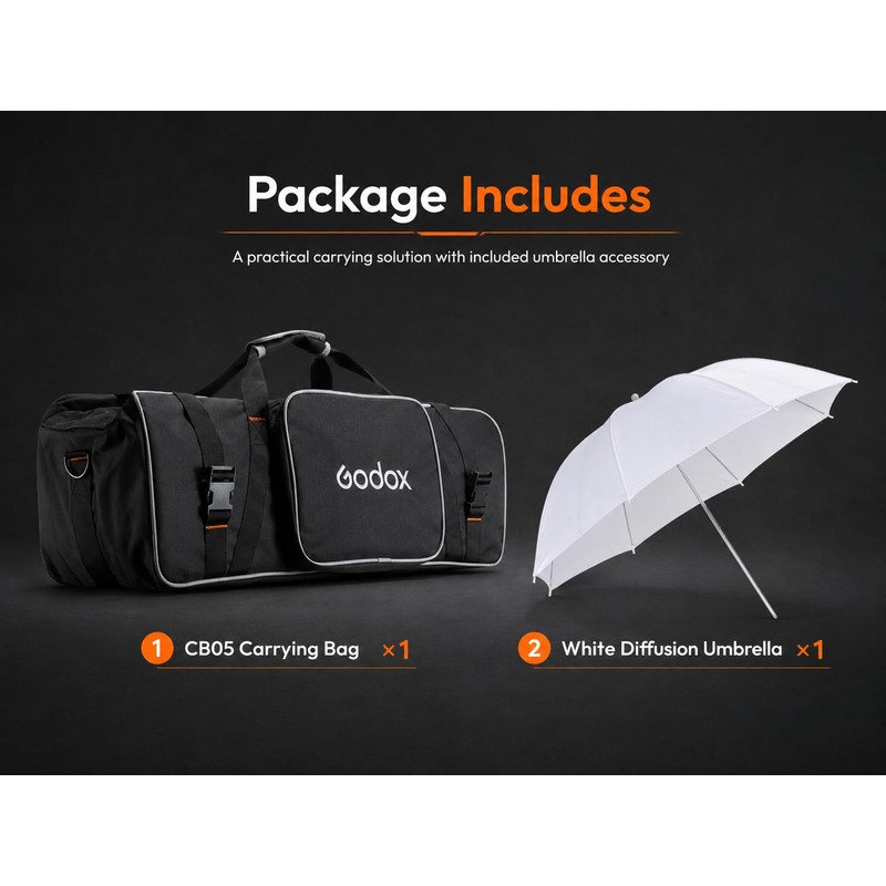 Godox CB-05 CB05 Carrying Bag 28.3" Studio Lighting Case and