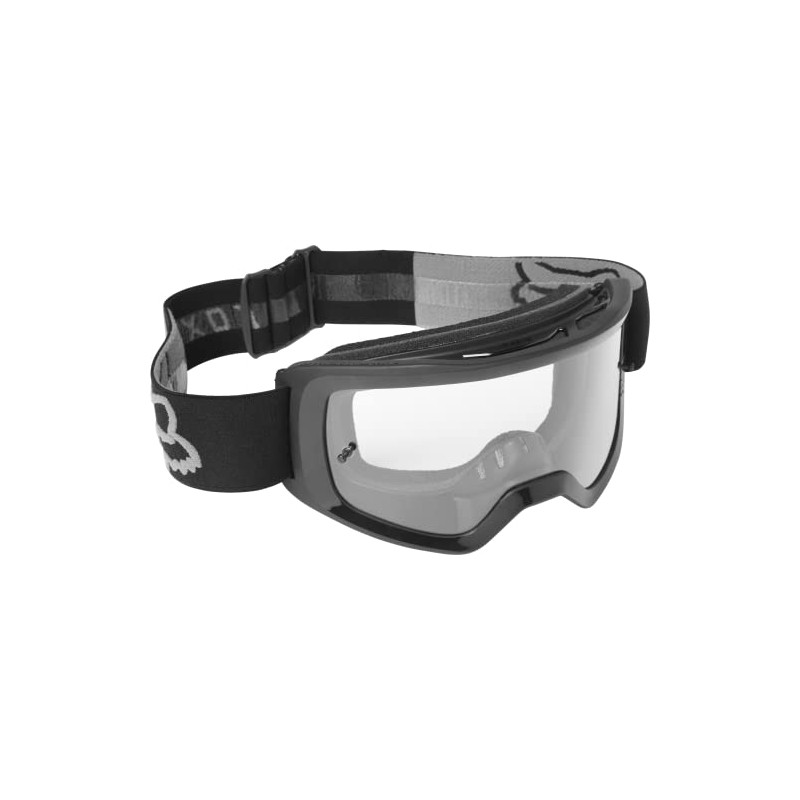 Fox Racing Main Motocross Goggle, Stray Black - Clear Lens
