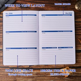 2026 Diary - 18 Month Diary 2026-2027 a5 Week to View From Jan 2026 to Jun 2027 with Monthly Tabs, 100GSM Paper (Pink （2026.1-2027.6）)