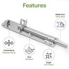 Galvanised Brenton Bolt Sliding Door Lockable Padbolt – 8" (202mm)