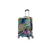 InUSA Miami Print Luggage with Spinner Wheels | Durable Lightweight