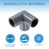 uxcell 1/2" PVC Fittings, 8 Pcs 3 Way Elbow Connector