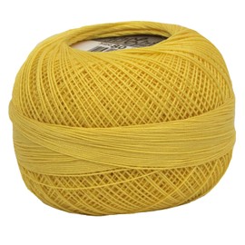 Lizbeth Size 80 HH80616 HH80 Cotton Thread 184 Yds 10G, Daffodil Medium
