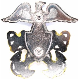 US Navy Officer Cap Badge Pin 2-1/2" Metal Captain Admiral Hat all GOLD / SILVER