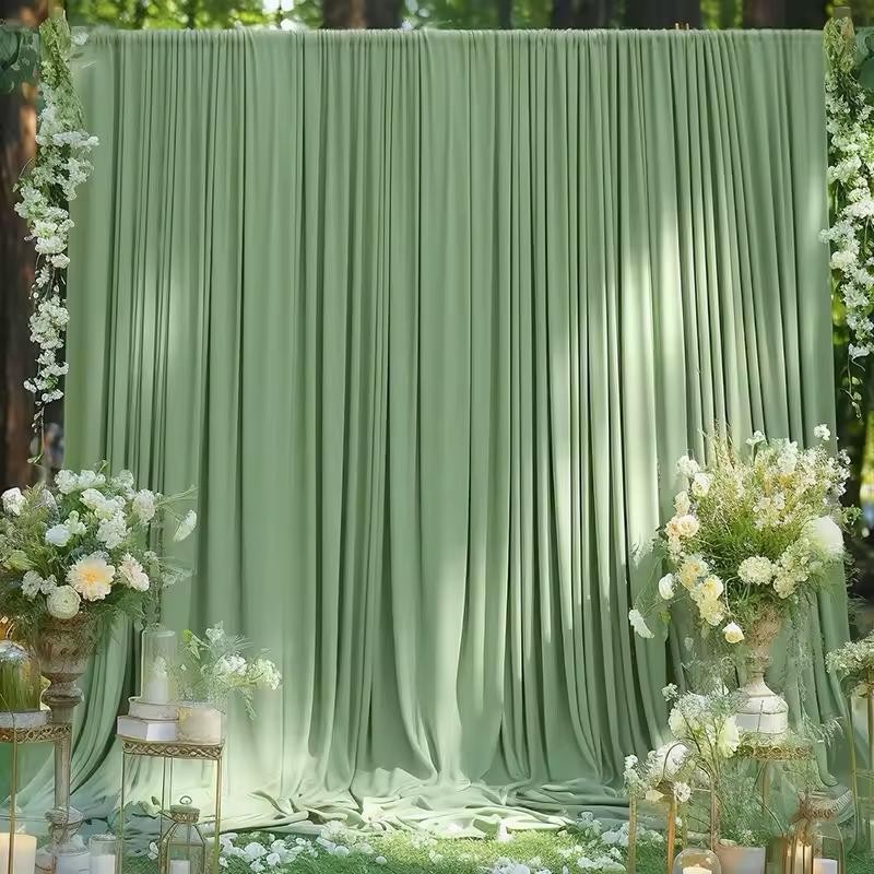 White Ceiling Drapes for Weddings and Parties – Polyester Backdrop