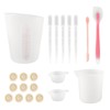 Silicone Measuring Cup Tool Kit Spatula Finger Gloves Pipettes Epoxy