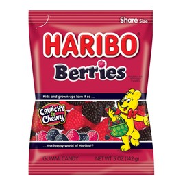 Haribo, Berries, Gummy Candy (5 Ounce, 12 Count)