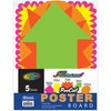 BAZIC Neon Pre-Cut Poster Board Shapes, Arts and Crafts Supplies,