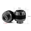 Qiilu frame sliders for motorcycle, 1 Pair of Carbon Fiber