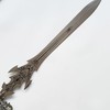 ShangYaSM 680 Silver wall Mounted Fantasy Decorative Sword with Display